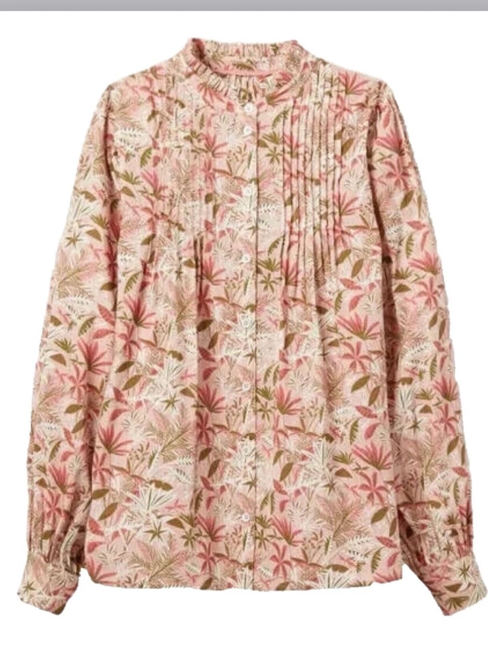 BODEN Classic Cotton Button Down Shirt in Ditsy Floral Print size 8